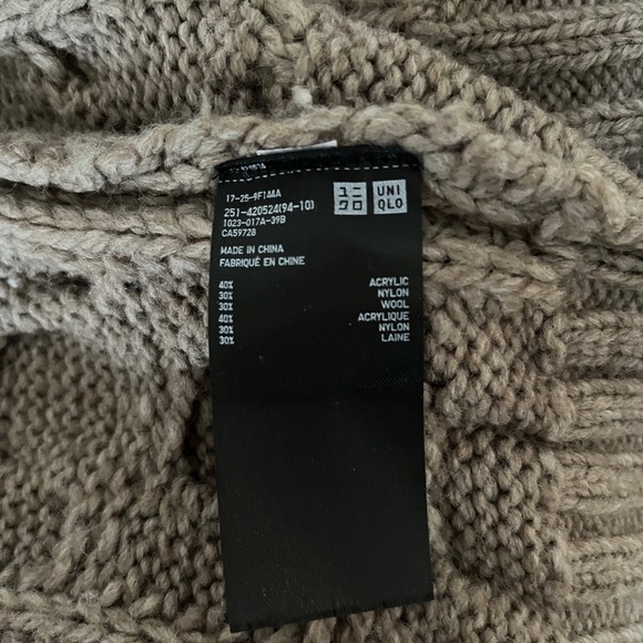 Uniqlo Tan Wool blend Cardigan - Small - Picture 4 of 4